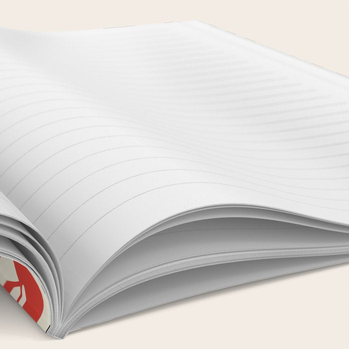 Red Cherries, Black & White Double Checker Notebook Gallery Image 2
