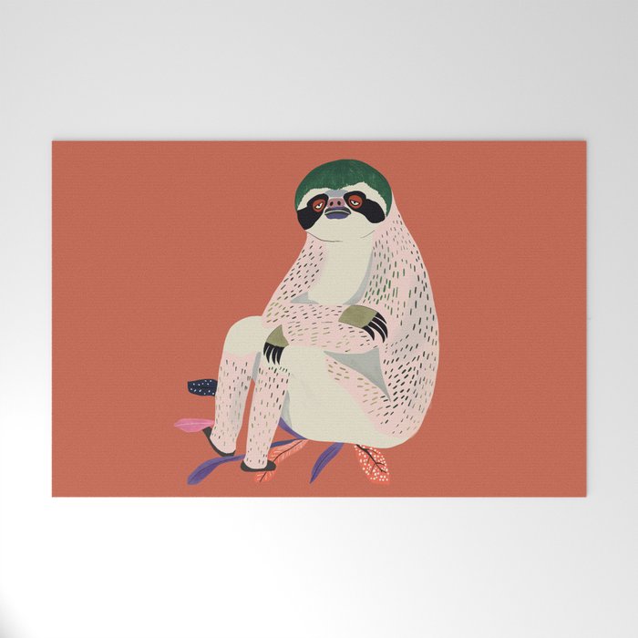 Just Slothin' Around Welcome Mat Gallery Image 1