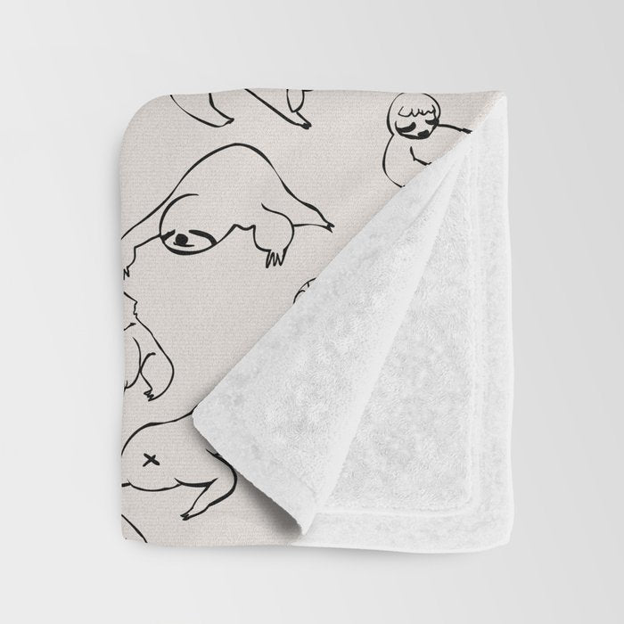 More Sleep Sloth Throw Blanket Gallery Image 3