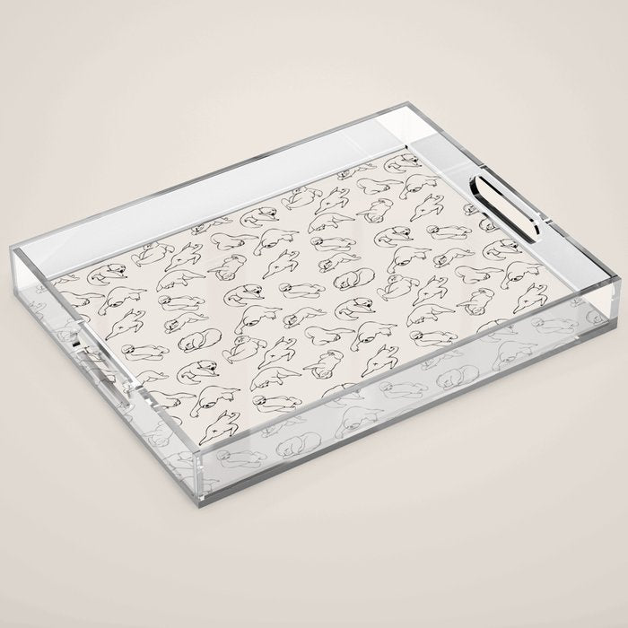 More Sleep Sloth Acrylic Tray Gallery Image 1