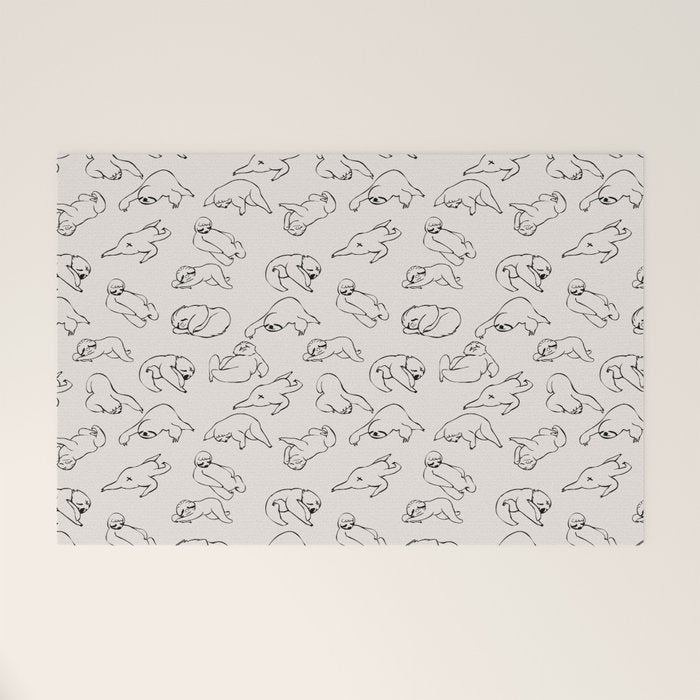More Sleep Sloth Welcome Mat Gallery Image 1