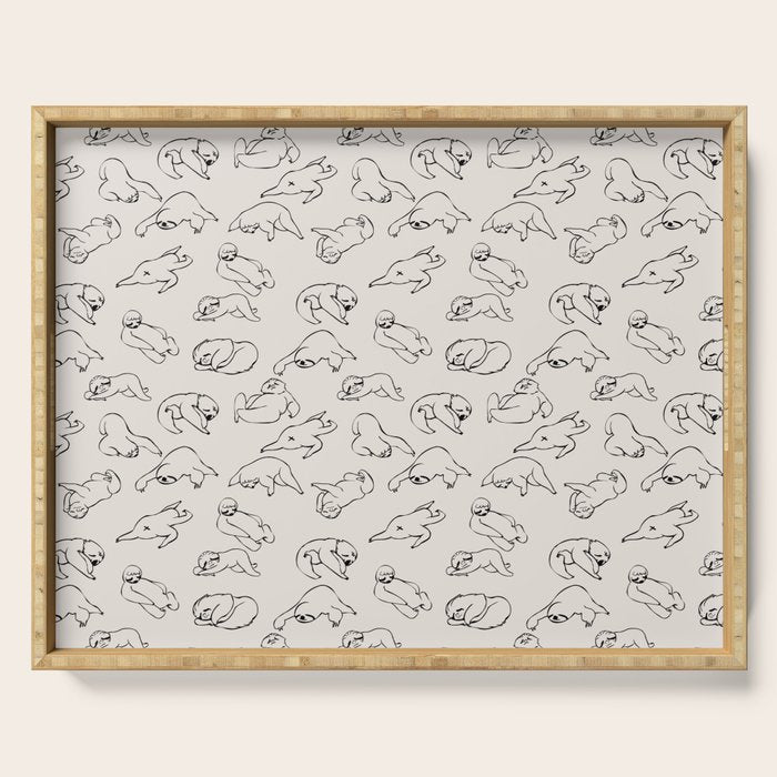 More Sleep Sloth Serving Tray Gallery Image 1