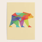 Fractal Geometric bear Poster Gallery Image 4