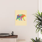 Fractal Geometric bear Poster Gallery Image 2