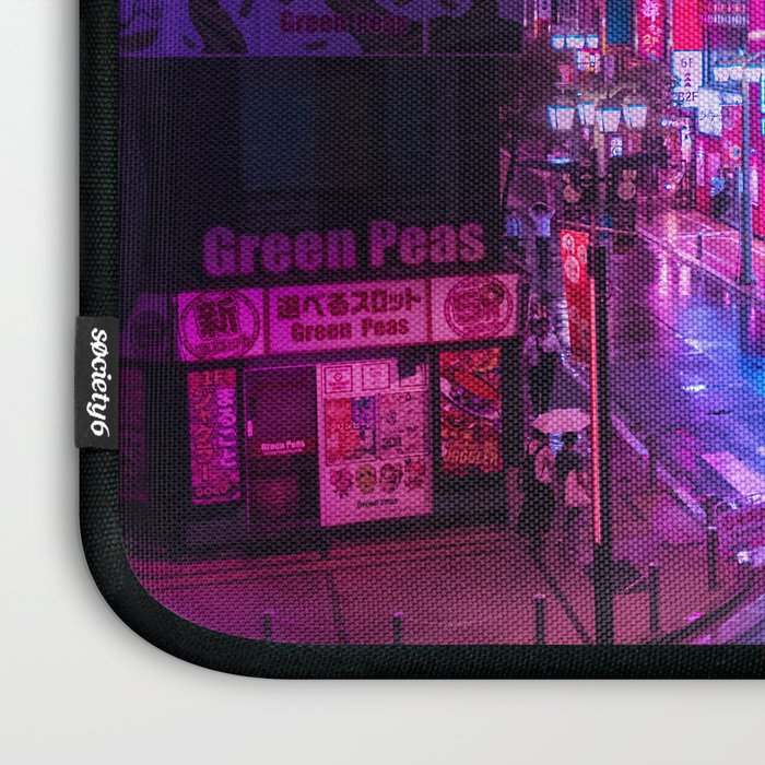 Post Apocalyptic Neon City Blues  - Tokyo Laptop Sleeve Gallery Image 3