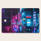 Post Apocalyptic Neon City Blues  - Tokyo Cutting Board Gallery Image 1