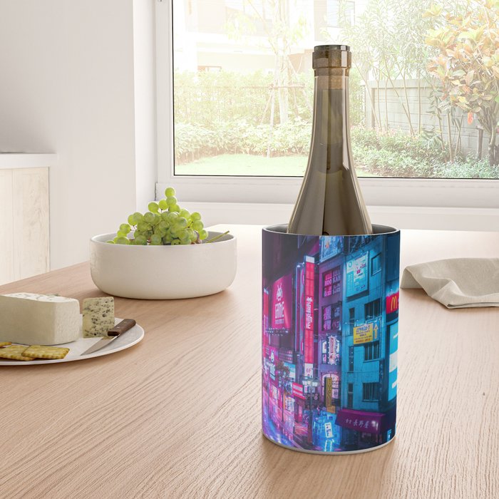 Post Apocalyptic Neon City Blues  - Tokyo Wine Chiller Gallery Image 4