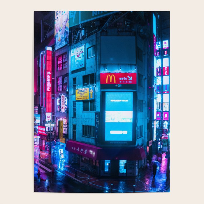 Post Apocalyptic Neon City Blues  - Tokyo Poster Gallery Image 4