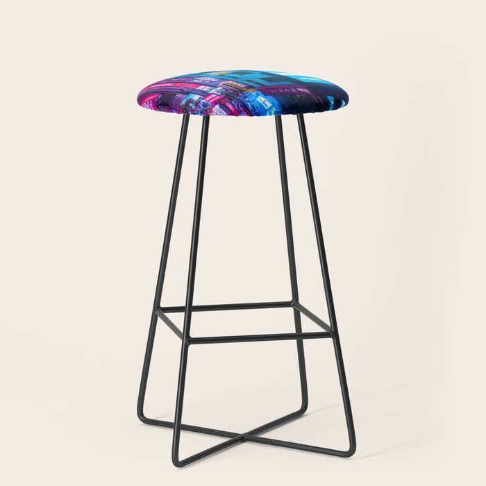 Post Apocalyptic Neon City Blues  - Tokyo Stool Gallery Image 1