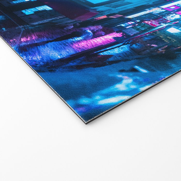 Post Apocalyptic Neon City Blues  - Tokyo Welcome Mat Gallery Image 2
