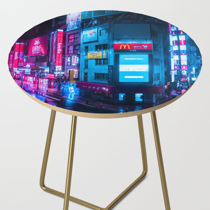 Post Apocalyptic Neon City Blues  - Tokyo Side Table Gallery Image 2