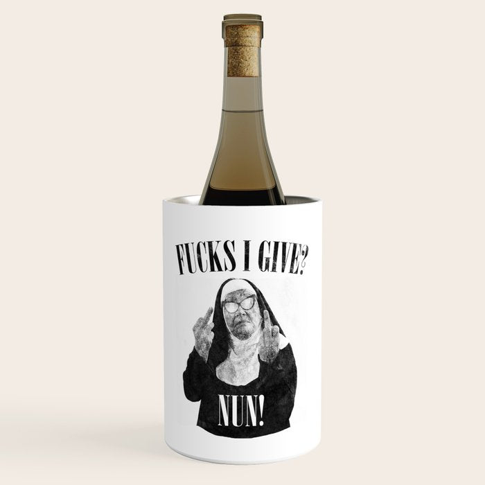 Funny Fucks I Give, Nun Saying Wine Chiller Gallery Image 1