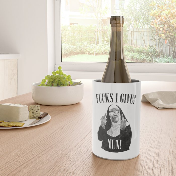 Funny Fucks I Give, Nun Saying Wine Chiller Gallery Image 4