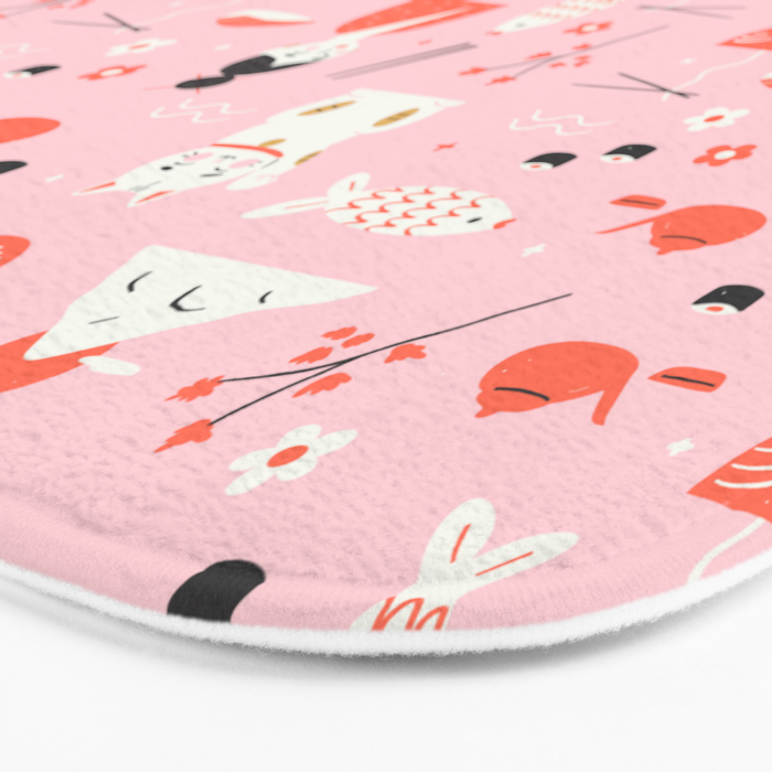 Dreaming of Japan Pattern Bath Mat Gallery Image 3