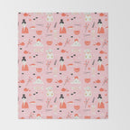 Dreaming of Japan Pattern Throw Blanket Gallery Image 2