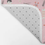 Dreaming of Japan Pattern Bath Mat Gallery Image 2