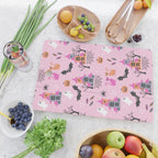 Pink Halloween pastel spooky party Cutting Board Gallery Image 2