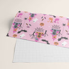 Pink Halloween pastel spooky party Wrapping Paper Gallery Image 2