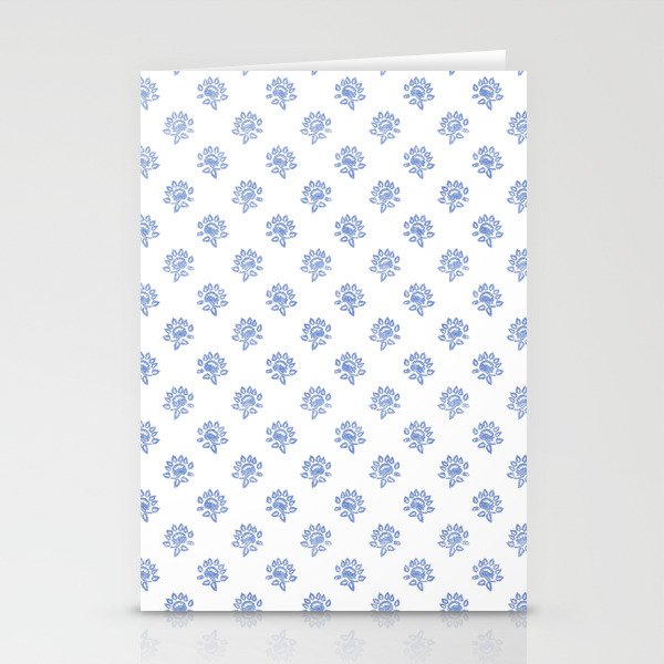 Small Distressed Block Print - Cobalt Stationery Card Gallery Image 2