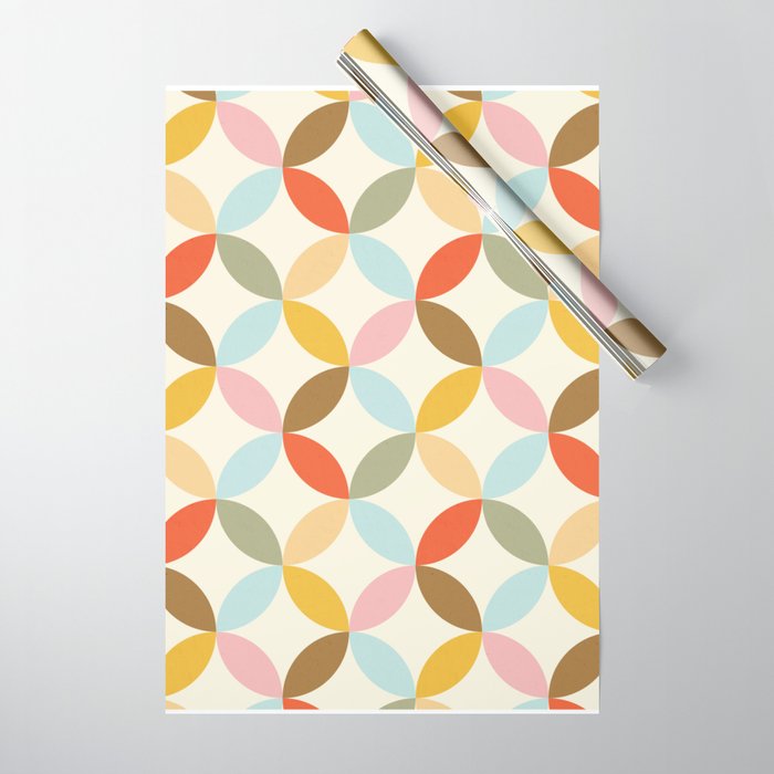  Mid-Century Mod Retro Pattern Wrapping Paper Gallery Image 1