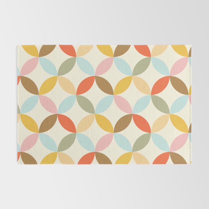  Mid-Century Mod Retro Pattern Rug Gallery Image 2