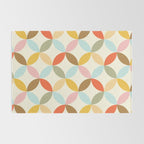  Mid-Century Mod Retro Pattern Rug Gallery Image 2