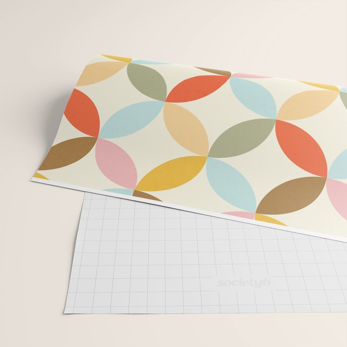  Mid-Century Mod Retro Pattern Wrapping Paper Gallery Image 2