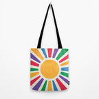 Retro Sunrise 2: 80s Rainbow Edition Tote Bag Gallery Image 2