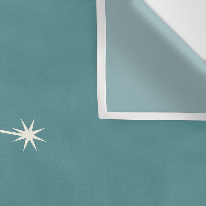 Gemini Zodiac Star Constellation Line Art Teal Wall Tapestry Gallery Image 3