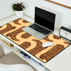 Brown Cowgirl Boot Desk Mat Gallery Image 2