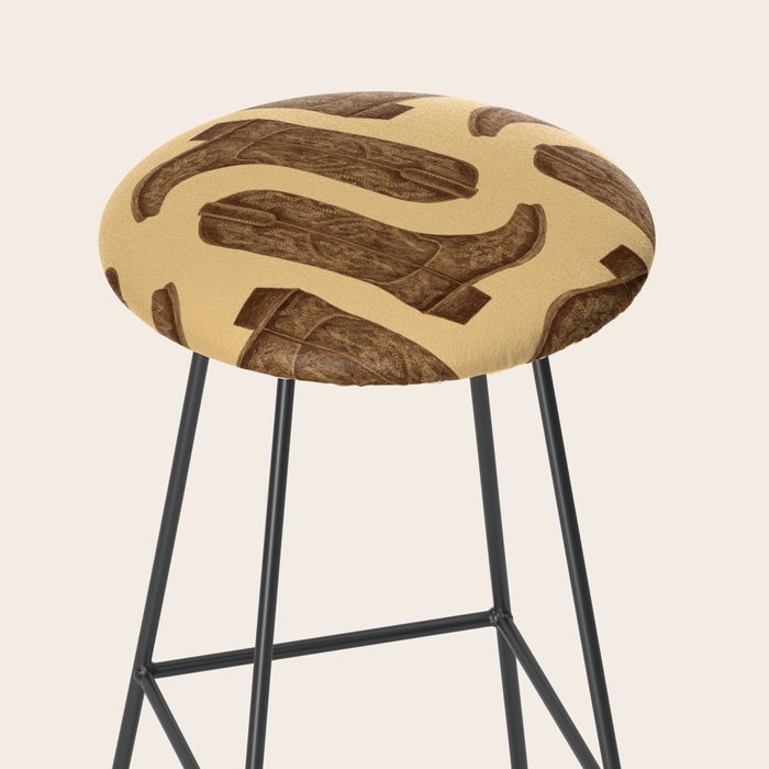 Brown Cowgirl Boot Stool Gallery Image 2