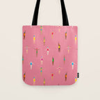 Swimmers in a Sea of Pink Tote Bag Gallery Image 1