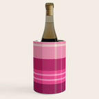 Tartan Plaid - Peppermint Pink Wine Chiller Gallery Image 3