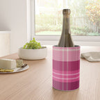 Tartan Plaid - Peppermint Pink Wine Chiller Gallery Image 4