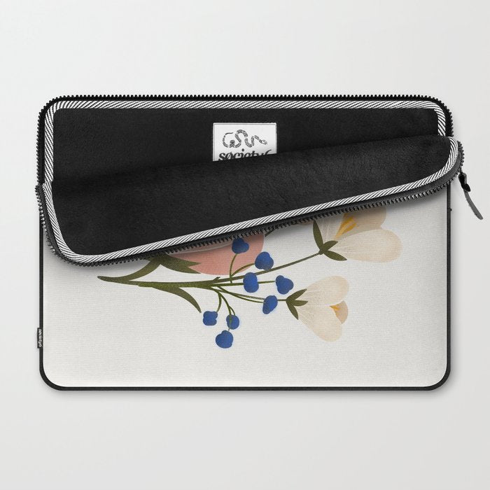 Delicate florals Laptop Sleeve Gallery Image 2