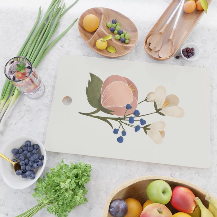 Delicate florals Cutting Board Gallery Image 2