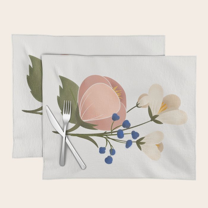 Delicate florals Placemat Gallery Image 1