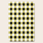 Gingham Large Yellow Black White Cutting Board Gallery Image 1