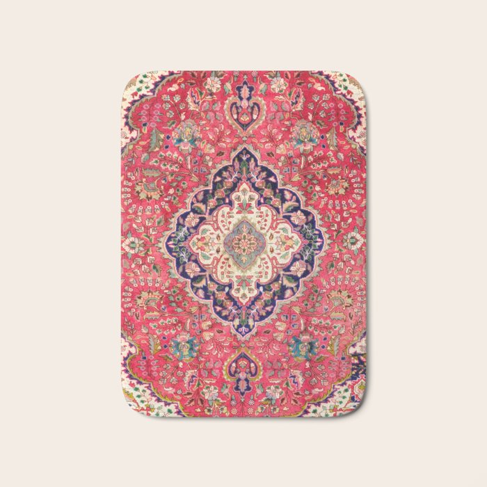 Tabriz Antique Persian Rug Print Bath Mat Gallery Image 1