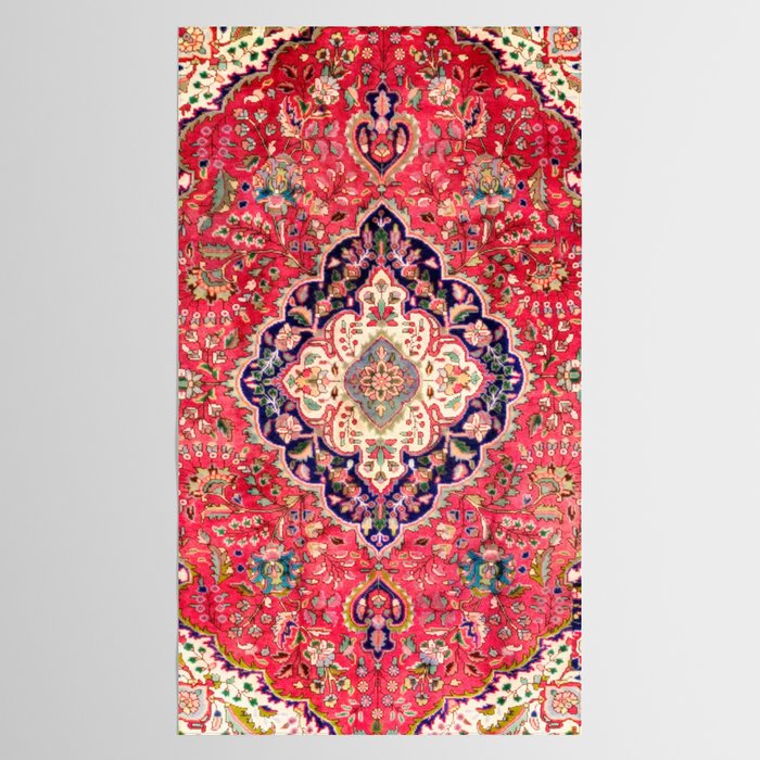 Tabriz Antique Persian Rug Print Tablecloth Gallery Image 2