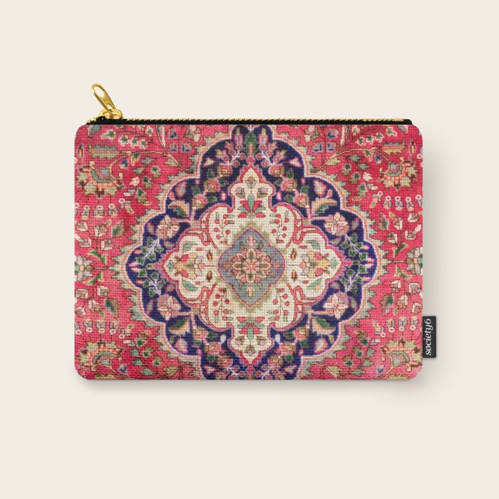 Tabriz Antique Persian Rug Print Carry All Pouch Gallery Image 1
