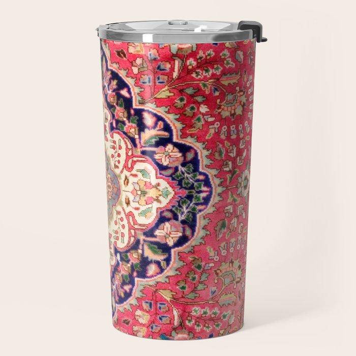 Tabriz Antique Persian Rug Print Travel Mug Gallery Image 2