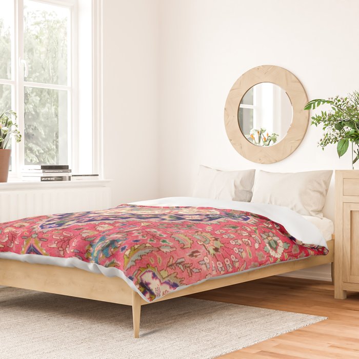 Tabriz Antique Persian Rug Print Duvet Cover Gallery Image 2