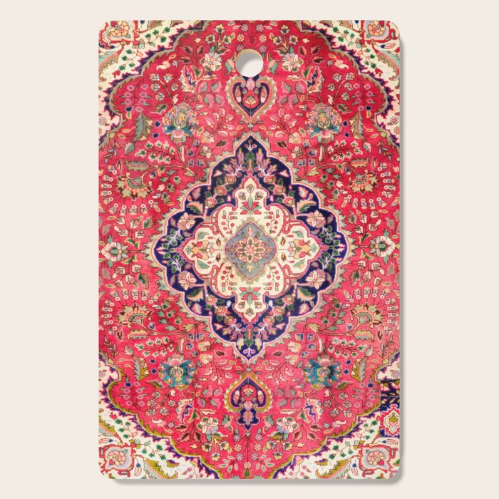 Tabriz Antique Persian Rug Print Cutting Board Gallery Image 1