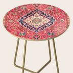 Tabriz Antique Persian Rug Print Side Table Gallery Image 2