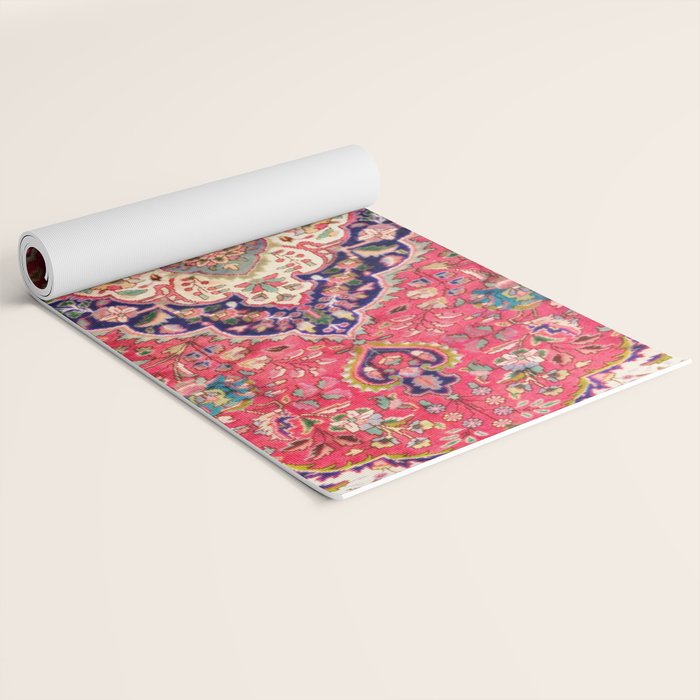 Tabriz Antique Persian Rug Print Yoga Mat Gallery Image 2