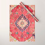 Tabriz Antique Persian Rug Print Wrapping Paper Gallery Image 1