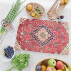 Tabriz Antique Persian Rug Print Cutting Board Gallery Image 2