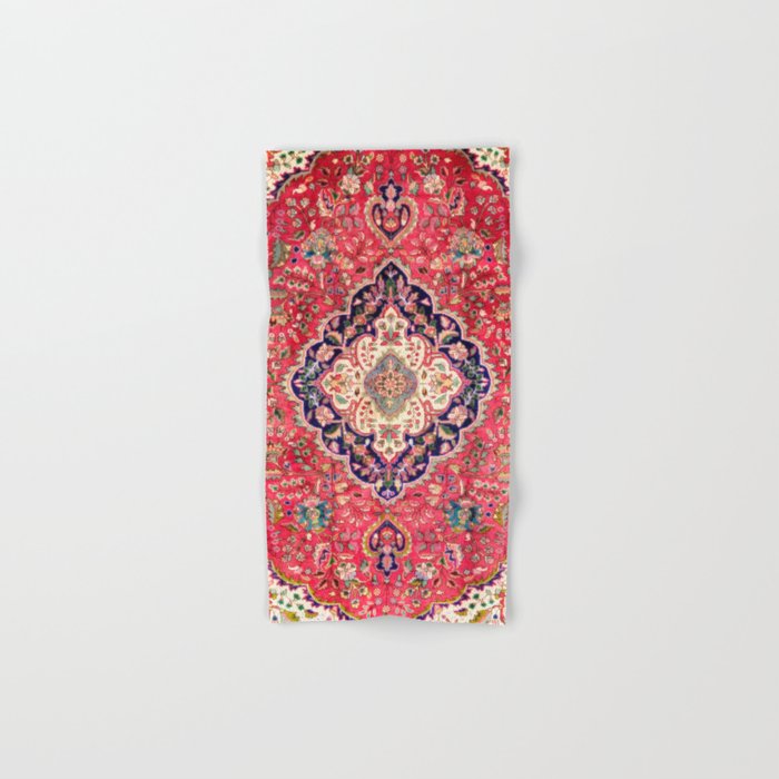 Tabriz Antique Persian Rug Print Bath Towel Gallery Image 1