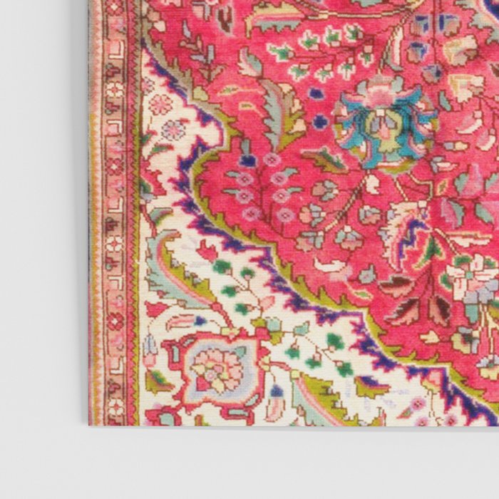 Tabriz Antique Persian Rug Print Poster Gallery Image 3